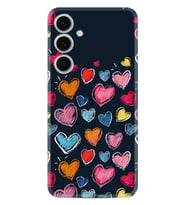 Samsung Galaxy S24 FE Kılıf Boutique Baskılı Resimli Boyama Kalpler Pcode -019