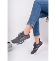 KADIN FÜME TRİKO SNEAKER AYAKKABI