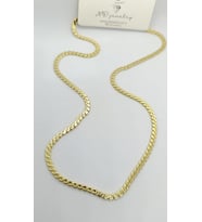 Orta Kalınlıkta S Zincir Gold Kolye (60 cm)