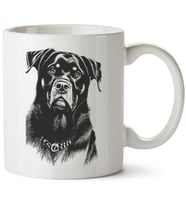 Köpek Baskılı Porselen Kupa Bardak