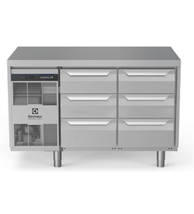 Electrolux Professional Tezgah Tipi Derin Dondurucu, 6x1/3 Çekmeceli, 290 Litre, -22°/-15°c, Aısı 304, R290 EH2KBCC