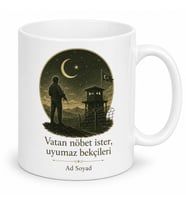 Dünya Asker Günü Sınır Boylarında Nöbet Tutan Kahramanlara Özel Baskılı Kupa Bardak Hediye
