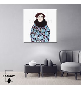Kare Kanvas Tablo Ünlü Eserler Gustav Klimt Johanna Staude Portresi