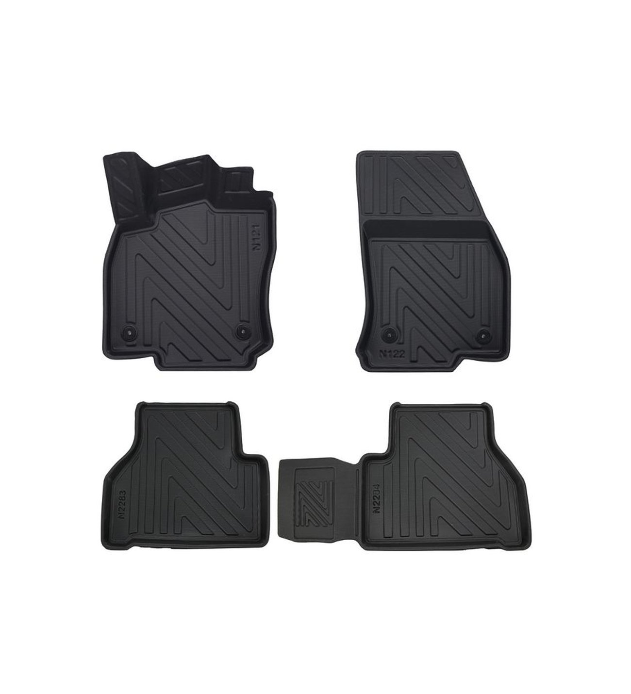 Ford Connect 2023 Sonrasi ile Uyumlu Carbon Desenli Ultra Premium Havuzlu Oto Paspas