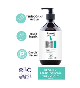 Sirenol Organik Bebek Losyonu 250 mL