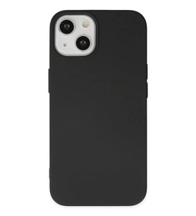 Mey İthalat® iPhone 14 Kılıf Nano içi Kadife Silikon - Siyah