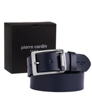 Pierre Cardin Deri Erkek Kemer (En 4 cm) PC4100 (Lacivert)