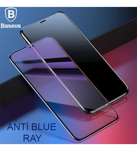 Baseus İphone 11 Pro Max 0.20mm Anti Blue Ray Tam Ekran Koruyucu-(5775) - SSSSSS7955-5688