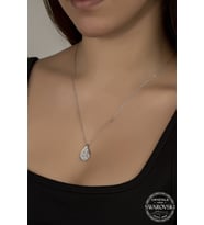 Union Swarovski Crystal Kadın Damla Gümüş Kolye