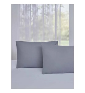 Özdilek Colourist Ranforce 2li Yastık Kılıfı (50x70)-Kül Gri