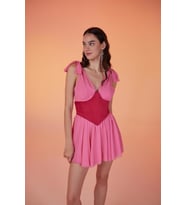 Markano Fiona Elbise Pembe