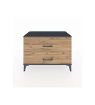 Hyperion Şifonyer 2 Çekmeceli 88x44x64 Antrasit-Çam