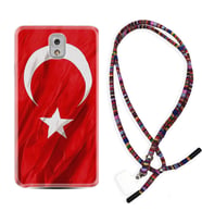 Samsung Note 3 4 5 8 9 20 Ultra 10 Lite Kılıf Boyun Asklı Rasta Silikon Şanlı Türk Bayrağı 4 1401