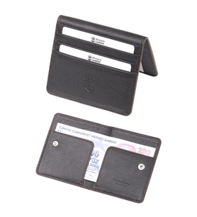 Ancora Leather Hakiki Deri Para Bölmeli Çıtçıtlı Portföy-Unisex-26210