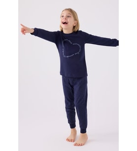 Arnetta 3050 Kız Çocuk Love Uzun Kol Pijama Takım