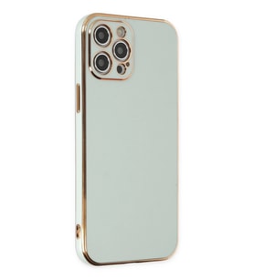 Pilelistore   iPhone 12 Pro Max Kılıf Volet Silikon - Açık Yeşil