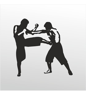 Folyo Sticker Dövüş 20cm uzunluk (Karışık)