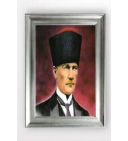 Gümüş Çerçeveli Atatürk Tablo cv634