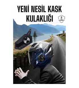 Mey İthalat® Intercom Kask Kulaklığı ANC Özelliği Yüksek Ses Kaliteli Bluetooth Kulaklık