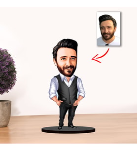 Kisiye Özel Karikatür Erkek Biblo MODEL 3