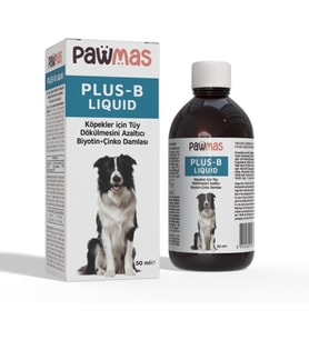 Plus-B Liquid Köpek Tüy Dökülmesini Azaltıcı Biyotin & Çinko Damlası 50ml