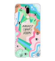 Huawei Mate 10 Lite Uyumlu Baskılı Yumuşak Silikon Şeffaf Telefon Kılıfı