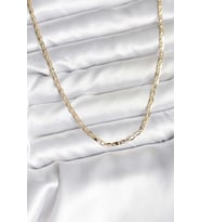 14K Gold Renk Kaplama Ezme Zincir Model CM Kadın Kolye