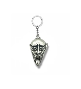 Dil Çıkaran Gothic Maske Figürlü Unisex Metal Anahtarlık –Dayanıklı Tasarım
