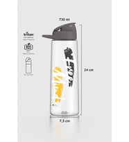 Renga Lidya Free Mind Desen 730 ml Tritan Matara 912035 Füme