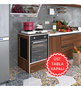 Kenzlife ankastre modülü kabini kalsiyum3 cvz fırın ocak dolabı sabit tabla