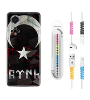 Huawei Nova Y70 Y90 Nova 9 SE  Kılıf Kablo Koruma Spiral Silikon Göktürk 1394