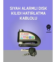 Yüksek Sesli 110db Çelik Disk Kilidi Su Geçirmez