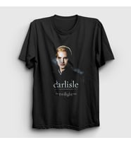 Presmono Unisex Siyah Carlisle Cullen Vampire Twilight T-Shirt 310173tt