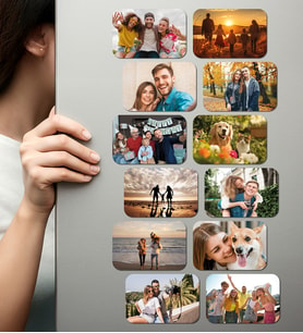 Kişiye Özel Ahşap Fotoğraflı UV Baskılı Magnet