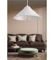 Modern 28 cm Beyaz Metal Avize, Salon, Mutfak, Cafe ve Dekoratif Aydınlatma