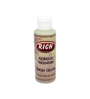 Rich Su Bazlı Vernik PARLAK (High Gloss Acrylic Varnish) 120 cc. 