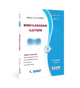 Egem Yayınları AÖF 1. Sınıf Bireylerarası İletişim Güz Dönemi 1. Yarıyıl Konu Anlatımlı Soru Bankası (Çok Renkli)