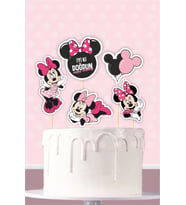 Minnie Mouse Pink Temalı Pasta Süsü Seti