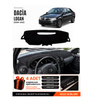 DACİA LOGAN (2009-2012) Uyumlu Torpido Örtüsü Torpido Kılıfı - Siyah