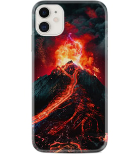 Apple iPhone 11 12 13 Mini Kılıf Desemli Silikon Yanardağ 1611