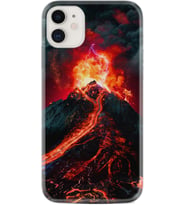 Apple iPhone 11 12 13 Mini Kılıf Desemli Silikon Yanardağ 1611
