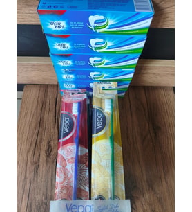 3LÜ ETKİ DİŞ MACUNU 6 ADET 50MM NATURAL ORTA DİŞ FIRÇASI 12 ADET