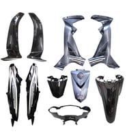 Yamaha Crypton C8 Uyumlu Kaporta Seti 10 Parça Siyah (2010-2014)