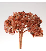 Akik, Pembe Kuvars Doğaltaş Ağaç 19x10 cm, D029