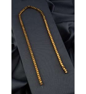 Hematit Doğal Taş Parlak Gold Küp Kesim 4x4mm Dizi [AA]
