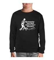 Ne Mutlu Türküm Diyene - Öğretmenler Günü Siyah Çocuk Sweatshirt