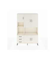 Arges Gardrop 9 Raflı 3 Çekmeceli 5 Kapaklı 132x30x195 Aytaşı-Aytaşı