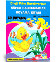Süper Kahramanlar Boyama Kitabı (Çizgi Film Karakterleri)