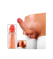 Cross-dressing Gerçekçi Dokuda Giyilebilir Yapay Penis Realistik Strap-on Dildo