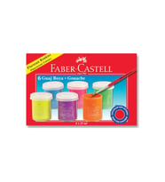 Faber Castell - 6'Lı Guaj Boya 15 Ml
